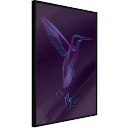 Arkiio Affisch Purple Hummingbird [Poster] 40x60 Poster